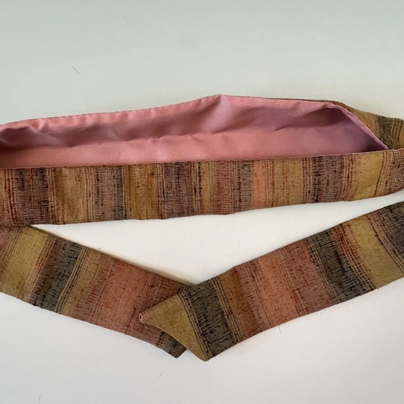 Raw Silk Handmade Headband/Headwrap with Ties main image 5